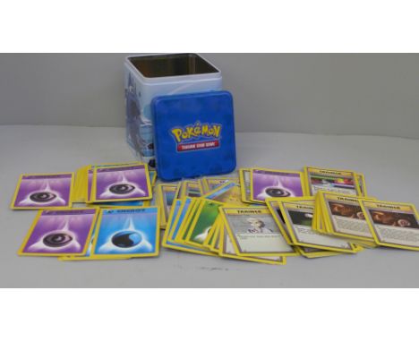 240 Vintage Pokemon cards in collectors tin 