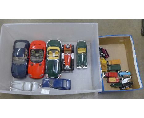 Three 1/18th scale model vehicles and other die-cast model vehicles including Corgi **PLEASE NOTE THIS LOT IS NOT ELIGIBLE FO