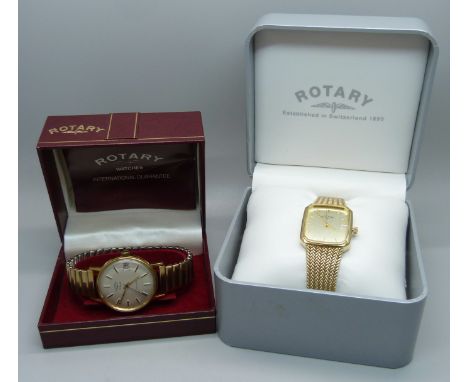 Two Rotary wristwatches including Avenger, both boxed 