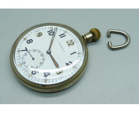 A Frenca military issue pocket watch, GS/TP, S-061644, with broad arrow 