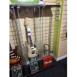 2 x glass display cabinets – no keys