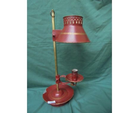 Students styled candle lamp on stand with adjustable shade