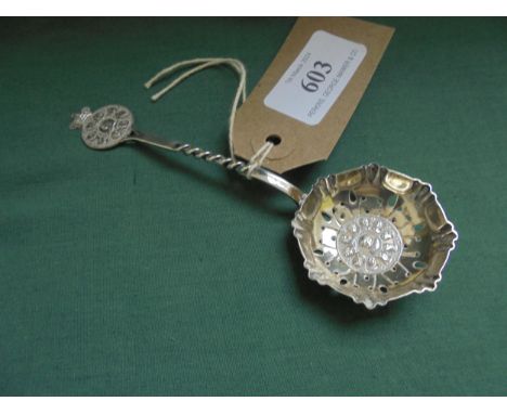 Fancy commemorative ladle, Birmingham 1896.