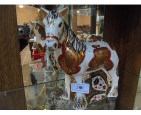 Royal Crown Derby Welsh Cob limited edition of 500 MMX111 gold button to base.
