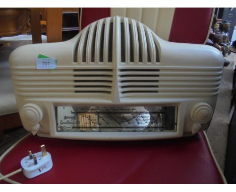 A superb Sanora excellence 301 Cadillac designed radio of large dimensions. Appears to be working.