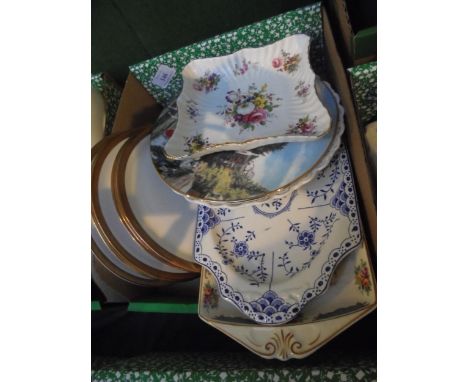 Mixed lot of ceramic sandwich plates