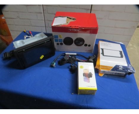 A Pioneer car radio and speakers - unchecked