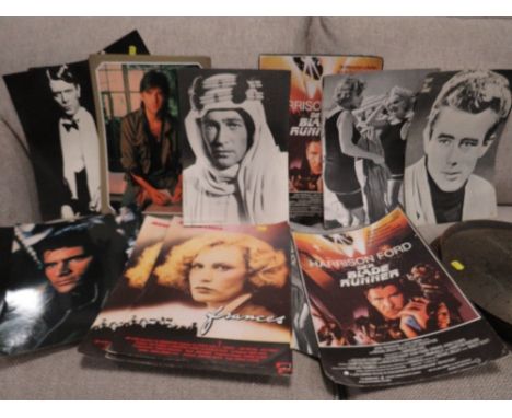 A collection of film related lobby style cards together with a selectionsymphonium&nbsp; discs