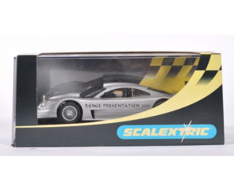 A rare original Scalextric made 1/32 scale slot racing car 2001 Retailer Range Presentation C2352 Mercedes CLK GTI. App. Appe