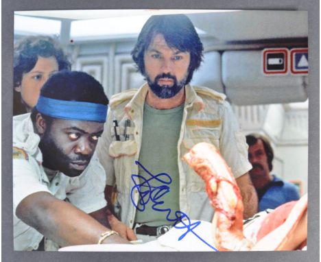 Tom Skerritt - American Actor - Alien - a rare autographed 8x10" colour photograph of Skerritt as Dallas in the famous scene 