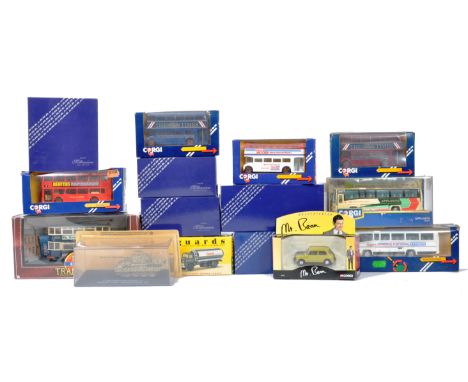 A collection of 15x Corgi and other assorted scale diecast models comprising: 61211 Mr Beans Mini, 5x models from the Millenn