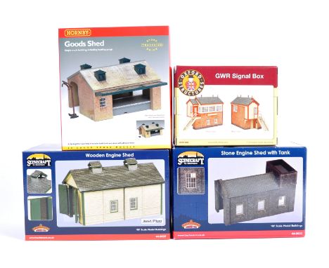 A collection of assorted 00&nbsp; / OO Gauge Model Railway Trainset buildings to include; Bachmann Branch-Line Scenecraft 44-