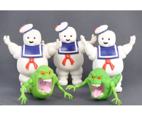 A collection of x5 original vintage 1980's Kenner made ' The Real Ghostbusters ' first-wave action figures ' Stay Puft Marshm
