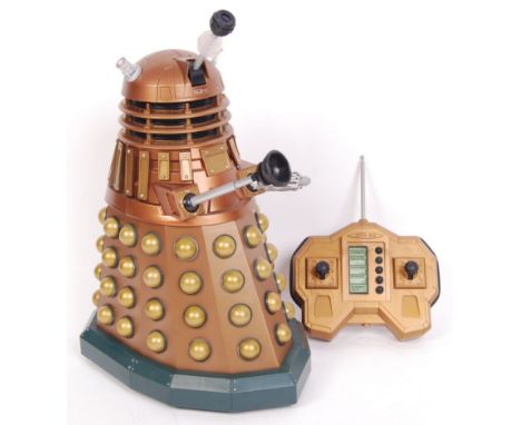 An original Character Options made BBC Doctor Who licensed RC Radio Controlled 12" scale Dalek, with remote. Battery operated