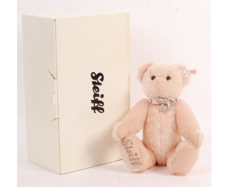 An original Steiff soft toy teddy bear EAN 663321 ' Krystie ' The Swarovski Bear with growler and Swarovski crystals. Appear 