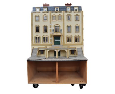 A breathtaking and incredible lavish and large Georgian Mansion doll's house. Five storey mansion, comprising of eighteen lav