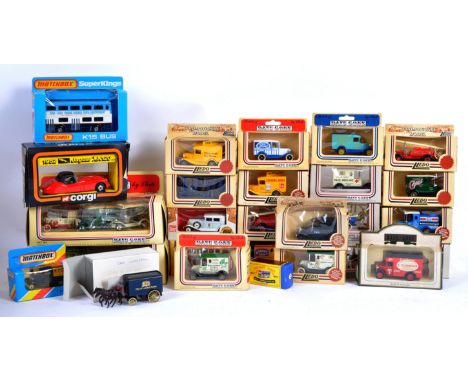 A collection of 30x assorted scale diecast models to include, Lledo, Days Gone, Promotional Models, Corgi, Matchbox Superking