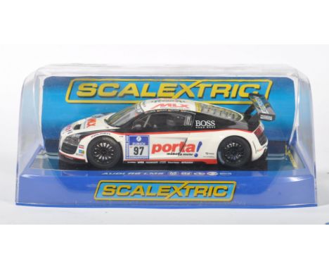 A rare original Scalextric made 1/32 scale slot racing car 2011 Retailer Range Presentation C3236 Audi R8LMS Team Phoenix Rac