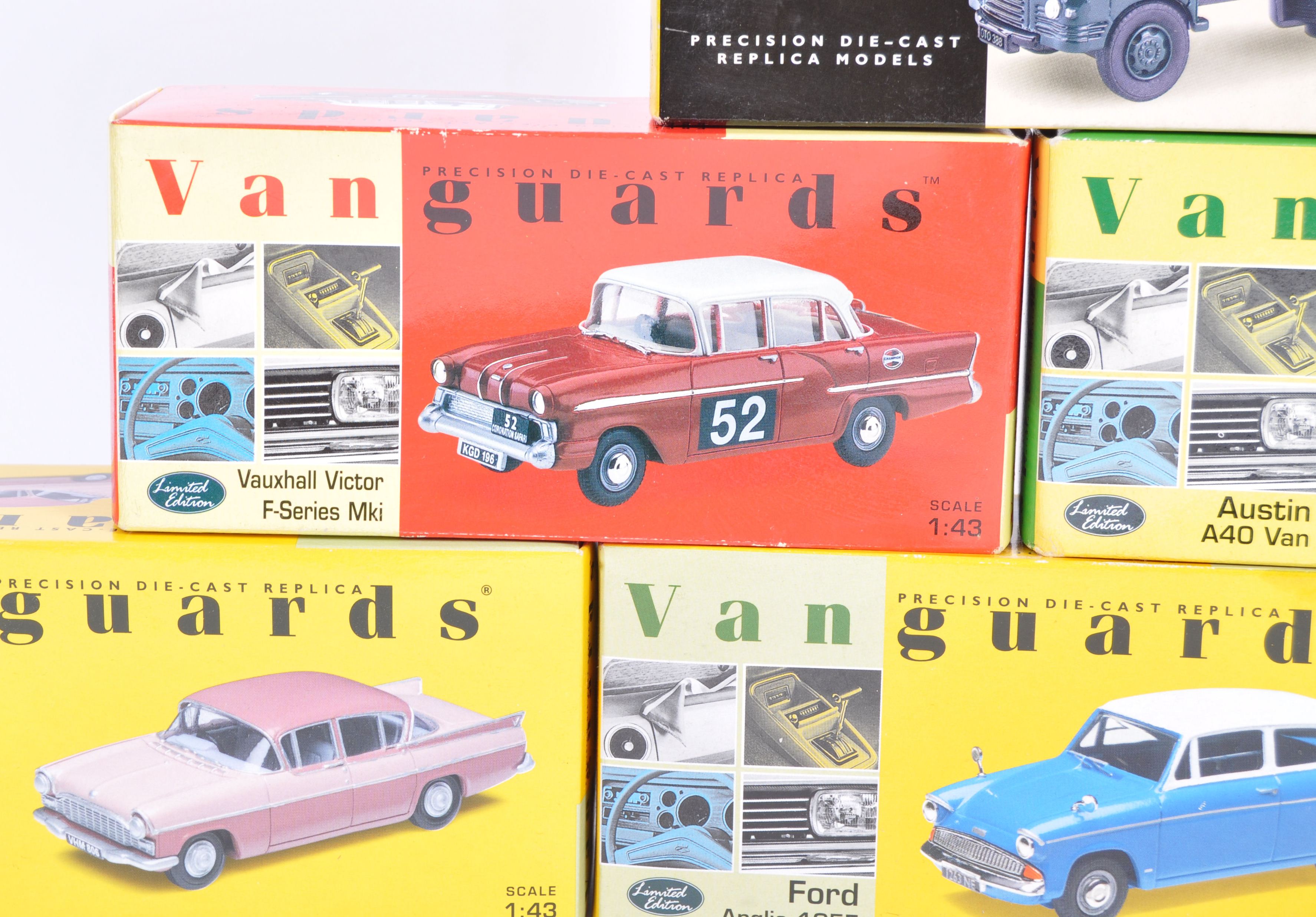 A collection of 8x assorted Vanguards 1/43 scale precision diecast