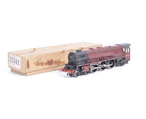 A rare early vintage 1930's Hornby Dublo pre-war 00 gauge three rail / 3-rail model railway train set locomotive engine EDL2 