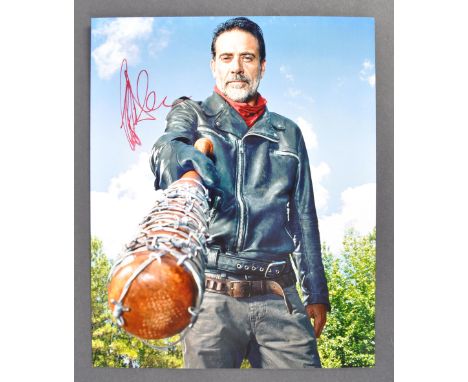 Jeffrey Dean Morgan - American Actor - rare signed 8x10" colour photograph of Morgan as Negan in ' The Walking Dead '. Signed