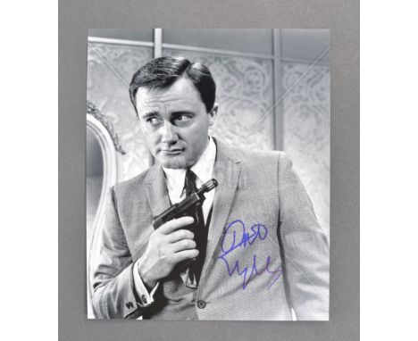 Robert Vaughn - (1932-2016) - The Man From UNCLE - an impressive black and white autographed photograph of Vaughn from the se