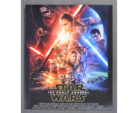 JJ Abrams - American Filmmaker &amp; Writer - autographed 8x10" Star Wars The Force Awakens poster photograph. Signed in blue