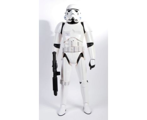 An unusual Star Wars Licensed large 1/2 scale advertising / shop display figure of an Imperial Stormtrooper in Standard Storm