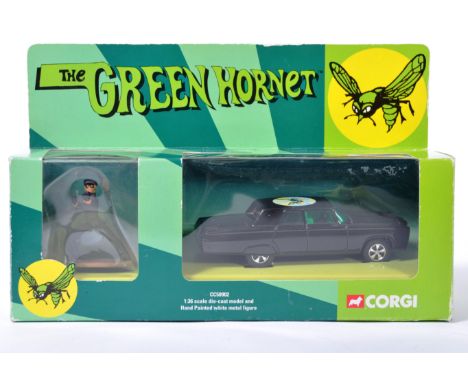 An original Corgi made TV / film related 1/36 scale diecast model CC50902 The Green Hornet Black Beauty with white metal figu