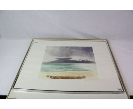 D Wilkinson, Two Signed Artist Proof Etchings titled ' Edge of the flower field, Provence ', 63cms x 47cms and ' Sound of ? /