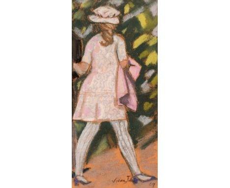 * John (Vivien, 1915-1994). At the Races, colour pastels on paper, signed and dated '69 lower right, single small wormhole to