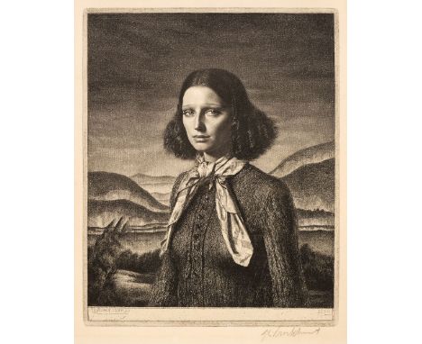 ARR * Brockhurst (Gerald Leslie, 1890-1978). Dorette, 1932, etching on wove paper, one of 111 proofs, published May 1932, sig