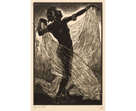 * Hill (Frank, 1881-1981). Synthesis; and Salome, 1920, etching, a fine, rich and tonal impression, printing with plate tone,