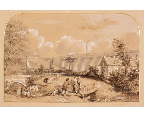 * Tait (Arthur Fitzwilliam, 1819-1905). Seven watercolours for an unpublished work 'Views on the London and North Western Rai