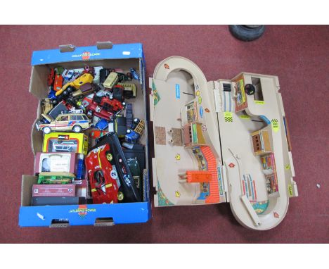 A Quantity of Diecast Model Vehicles, by Burago, Matchbox, Corgi and other, sometimes boxed; together with a Mattel Hotwheels