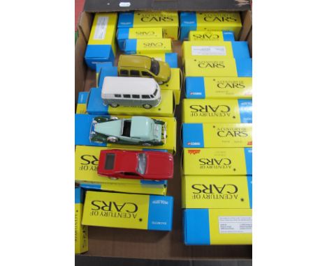 Over Twenty  Cars From The Corgi, Hachette, Solido 'Century of Car Series, all boxed.