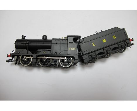 A Hornby 'OO' Gauge  0-6-0 Fowler 4F with Tender, finished in LMS balck, R/No.4323.