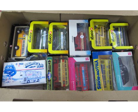 Twelve Various Buses by Corgi and Others, all boxed.