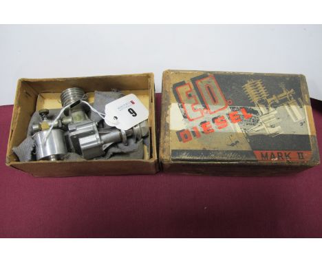 An Electronic Developments (Surrey) Ltd, E.D.Diesel Aluminium Alloy Mark II Model Aero Engine, boxed.