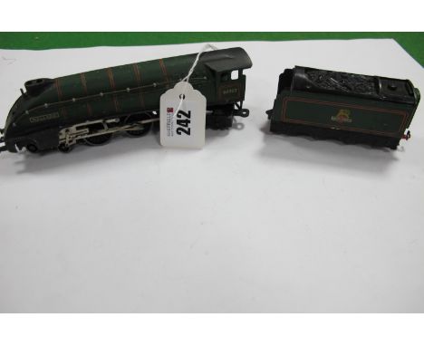 A Hornby Dublo 3 Rail 4-6-2 A4 Class 'Mallard' and Tender, R/No 60022, playworn, missing rear screw.