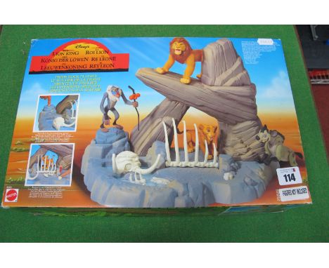 The Lion King Pride Rock Playset, by Mattel (circa 1994) figures not included, boxed.