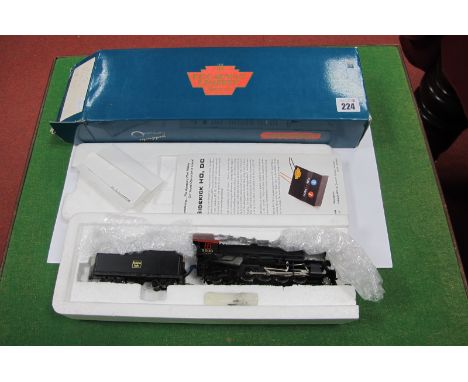 A Broadway Limited Imports "HO" Gauge Outline American 2-8-2 USRA Heavy Locomotive, 'Unlettered' and Eight Wheeled Tender, bl