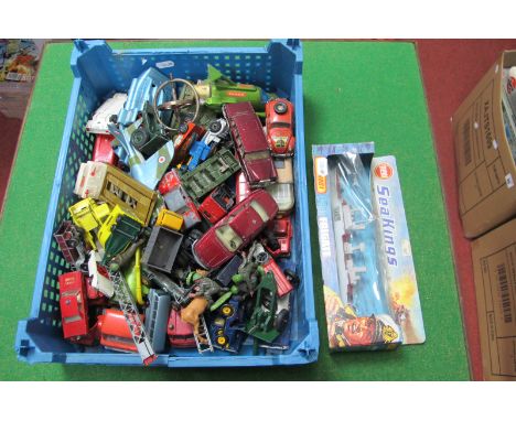 A Quantity of Diecast Vehicles, by Dinky, Corgi, Matchbox, among others, TV Themes noted, playworn. Plus a Matchbox K-301 'Fa