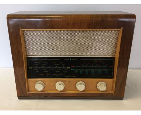 A large vintage Bush Type AC34 radio.