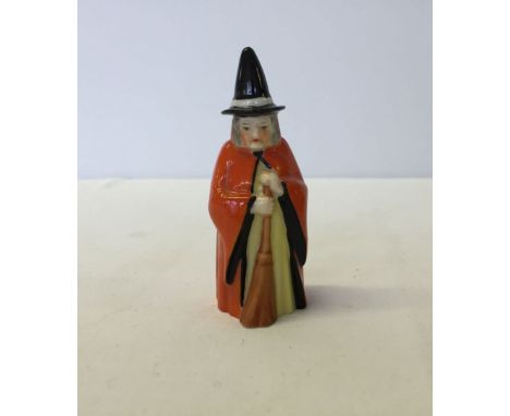 A Royal Worcester c1920s witch candle snuffer.