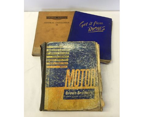 3 vintage garage equipment catalogues.