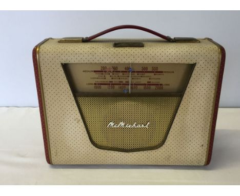 A vintage McMichael radio (needs power lead).