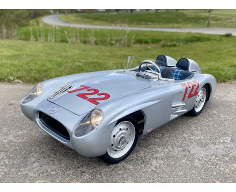 A Mercedes Benz 300SLR Junior with Stirling Moss signature,'half scale' homage to the car driven to overall victory in the 19