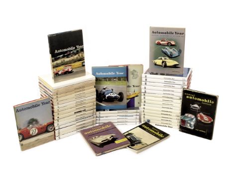 Automobile Review/Automobile Year; a complete run of annuals 1 to 45 (1953/54 to 1997/98),each with dust-jackets (save for fi
