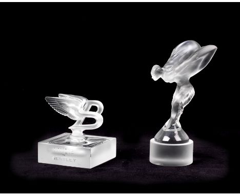 A cased 'Lalique for Bentley - Crystal Edition' perfume bottle, French, introduced 2013,limited edition numbered 185/999, in 